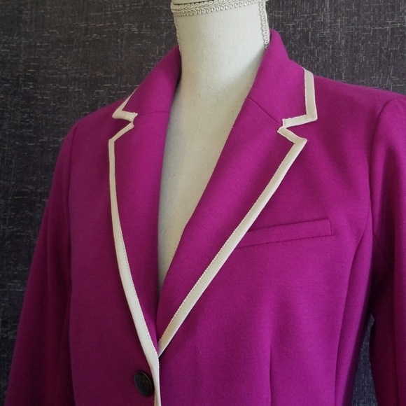 GAP Dark Magenta Academy Blazer in Jersey - Picture 4 of 7